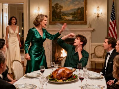 My 18-Year-Old Brother Came to Visit—When My Mother-in-Law Slapped Him Over a Piece of Chicken and Called Him a “Greedy Freeloader,” I Threw Her Out