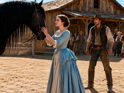 They Mocked the Silent Mail-Order Bride—Until She Walked Into the Stall With the Horse Every Cowboy Feared