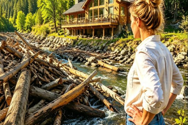 The Flood Buried Her Ranch Under a Mountain of “Worthless” Timber—She Refused the County’s Removal Fee and Built a Fortune From What They Left Behind
