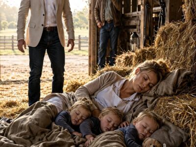 The Millionaire Found a Waitress Sleeping With His Triplets in the Barn, and the Reason She Was There Exposed the Man He Trusted Most