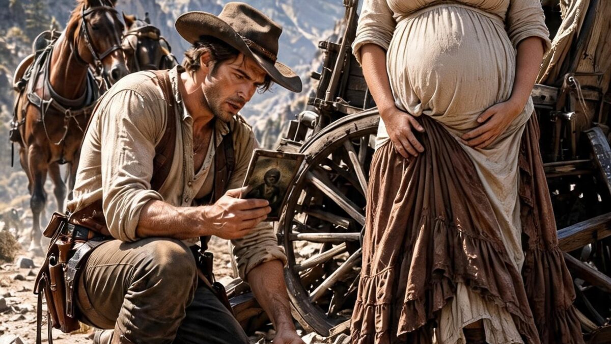 The Pregnant Widow Refused To Abandon Her Broken Wagon Even As A Storm Closed In—But When A Mountain Cowboy Risked His Life To Save Her, He Found His Dead Father’s Name Hidden Inside The One Box She Wouldn’t Let Him Touch