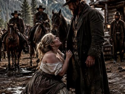 She Begged The Mountain Man To Pretend He Was Her Husband Just Long Enough To Save Her—But The One Word He Gave Her Turned Their Desperate Lie Into A Dangerous War For Their Home, Their Future, And Everything They Had Left