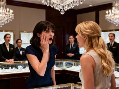 MY JEALOUS SISTER SLAPPED ME IN A LUXURY JEWELRY STORE AND CALLED ME HER SHADOW – THEN A BILLIONAIRE STEPPED BETWEEN US AND CHANGED EVERYTHING