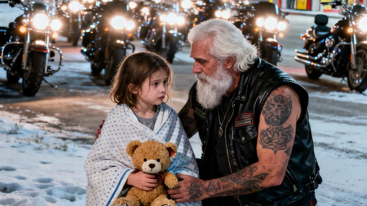 HOMELESS GIRL TOOK A BEATING TO SAVE A BIKER – THEN 500 HELLS ANGELS SHOWED UP FOR HER