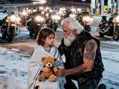 HOMELESS GIRL TOOK A BEATING TO SAVE A BIKER – THEN 500 HELLS ANGELS SHOWED UP FOR HER