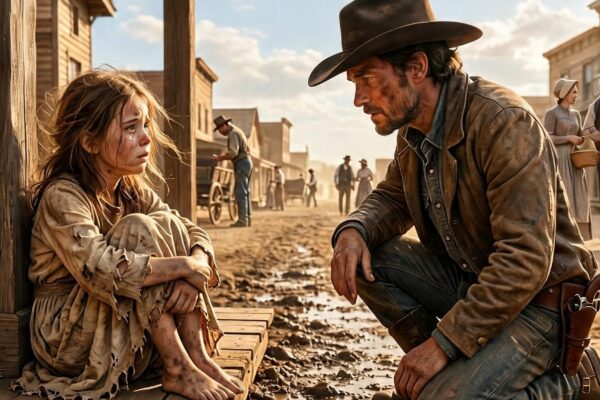 Everyone Walked Past the Crying Little Girl…Until One Cowboy Stopped