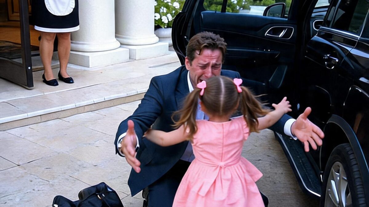 I froze in the middle of my own driveway when a little girl I had never called my daughter sprinted into my arms, wrapped herself around my neck, and cried, “Daddy!”