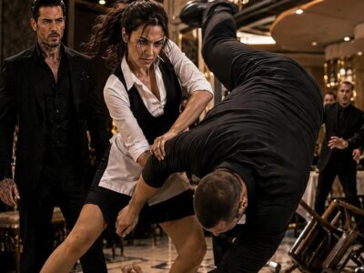 THE SEVEN-FOOT ASSASSIN CAME FOR THE MAFIA KING—BUT THE BROKE ROOKIE WAITRESS DROPPED HIM FIRST, AND WHEN FIVE FAMILIES CALLED HER DISPOSABLE, DOMINIC RUSSO STOOD, TOOK HER SCARRED HAND, AND SAID, “THEN YOU ANSWER TO ME”
