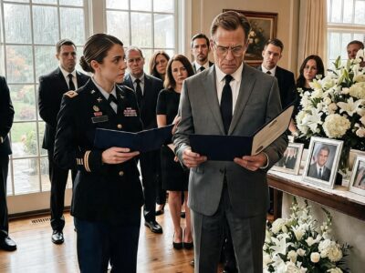My Sister Mocked My Dress Blues at Dad’s Wake Until I Opened the Folder That Could Destroy Her Husband’s Firm