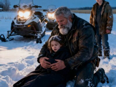 THE BIKER’S DAUGHTER VANISHED IN A BLIZZARD – THE FARM BOY THEY MOCKED WALKED OUT ALONE AND CHANGED EVERYTHING