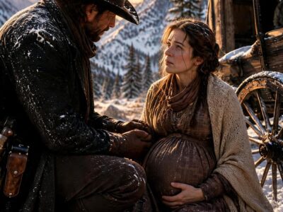 Eight months pregnant and stranded in the cold, a widow met a repairman whose kindness changed everything.