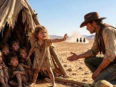 Please Don’t Tell Them We’re Here—the Little Girl Begged. Then the Cowboy Saw the Riders