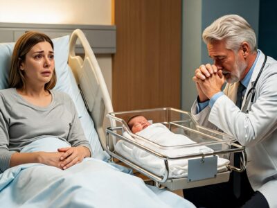 She Came to the Hospital Alone to Deliver Her Baby—Then the Doctor Saw the Child, Heard the Father’s Name, and Realized the Young Mother Had Just Given Birth to the Grandson His Estranged Son Never Told Him Existed