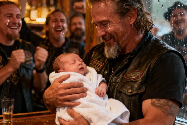 8 MONTHS PREGNANT AND DESPERATE, I WALKED INTO A BIKER BAR IN A STORM – WHAT THOSE MEN DID LEFT EVERYONE SPEECHLESS