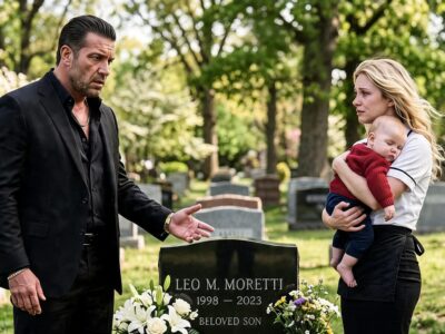 THE MAFIA KING FOUND A WAITRESS CRYING AT HIS SON’S GRAVE WITH A LITTLE BOY—THEN THE CHILD CALLED HIM GRANDPA AND EXPOSED THE BETRAYAL THAT DESTROYED HIS FAMILY