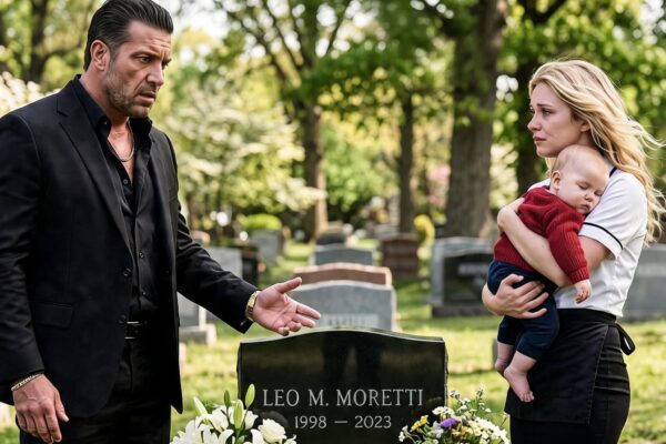 THE MAFIA KING FOUND A WAITRESS CRYING AT HIS SON’S GRAVE WITH A LITTLE BOY—THEN THE CHILD CALLED HIM GRANDPA AND EXPOSED THE BETRAYAL THAT DESTROYED HIS FAMILY