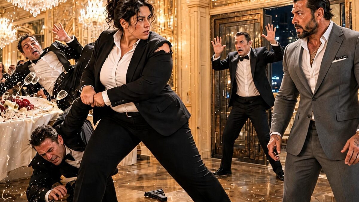 THE MAFIA BOSS HIRED A PLUS-SIZE BODYGUARD AS A JOKE AND PUT HER IN THE BALLROOM SO EVERYONE COULD LAUGH—THEN SHE SAVED HIS LIFE IN FRONT OF CHICAGO’S ELITE, TOOK A BLOW MEANT FOR A MUTE ORPHAN, AND FORCED THE MAN WHO HUMILIATED HER TO DISCOVER THE WOMAN HE MOCKED WAS THE ONLY SHIELD HE COULD TRUST