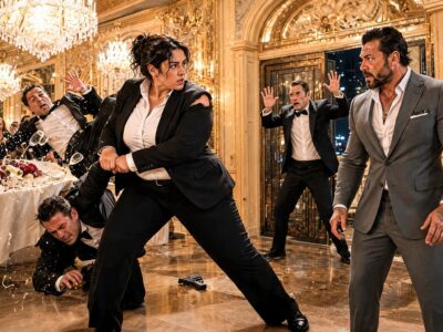 THE MAFIA BOSS HIRED A PLUS-SIZE BODYGUARD AS A JOKE AND PUT HER IN THE BALLROOM SO EVERYONE COULD LAUGH—THEN SHE SAVED HIS LIFE IN FRONT OF CHICAGO’S ELITE, TOOK A BLOW MEANT FOR A MUTE ORPHAN, AND FORCED THE MAN WHO HUMILIATED HER TO DISCOVER THE WOMAN HE MOCKED WAS THE ONLY SHIELD HE COULD TRUST