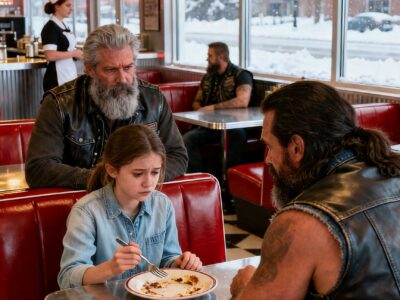 POOR SINGLE MOM SECRETLY SENT A RESCUE SIGNAL IN A DINER – THEN THE HELLS ANGELS STOOD UP