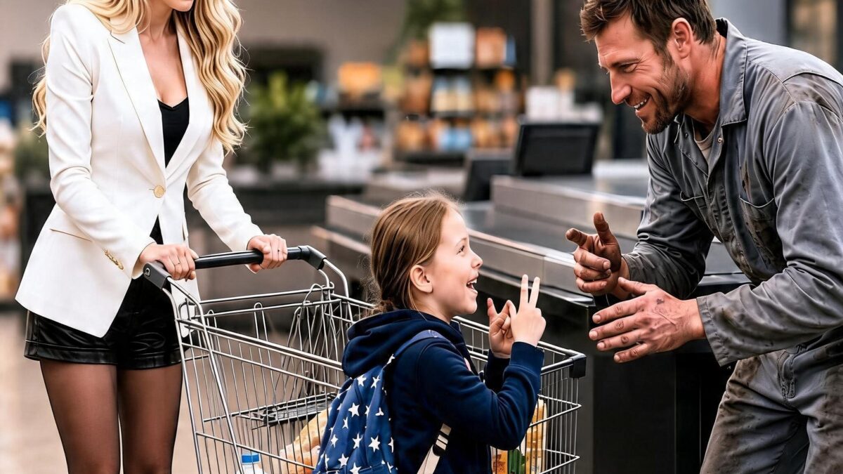 Nobody Could Reach the CEO’s Deaf Daughter in Public—Until a Exhausted Single Dad in a Grease-Stained Work Uniform Signed One Simple Sentence, and the Friendship Between Their Two Girls Slowly Changed Both Families Forever
