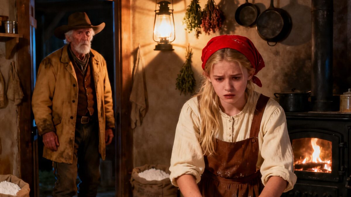 OLD COWBOY CAUGHT HIS MAID’S DAUGHTER KNEADING BREAD AT 3AM – WHEN HE LEARNED WHY, HE COULD BARELY STAND