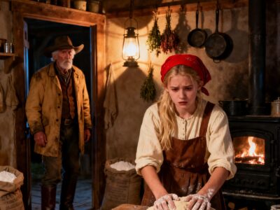 OLD COWBOY CAUGHT HIS MAID’S DAUGHTER KNEADING BREAD AT 3AM – WHEN HE LEARNED WHY, HE COULD BARELY STAND