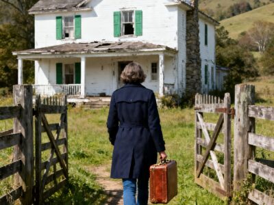 THEY LOCKED ME OUT AFTER MY HUSBAND DIED – THEN GRANDMA LEFT ME AN ABANDONED FARMHOUSE WITH A HIDDEN ROOM