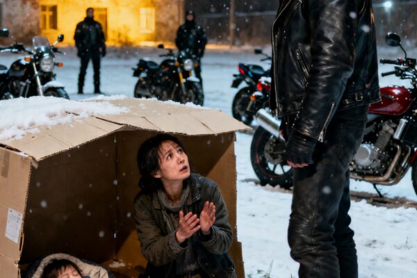 “PLEASE DON’T TAKE OUR SPOT… MY BABY’S SLEEPING HERE,” I BEGGED THE HELLS ANGELS – BUT WHAT THEY LEFT BEHIND THE NEXT MORNING BROKE ME