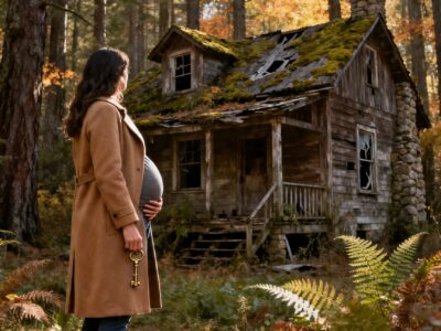 PREGNANT AND HOMELESS, I INHERITED MY GRANDFATHER’S HIDDEN FOREST CABIN – THEN I FOUND THE SECRET THE TOWN BURIED FOR 35 YEARS