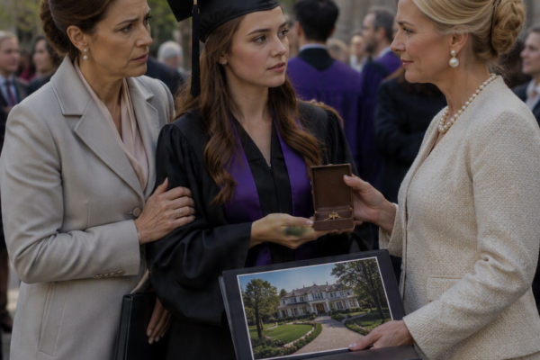 Eighteen Years After I Adopted a Four-Year-Old Begging for Food, Her Billionaire Birth Mother Appeared at Graduation With Keys to a Five-Million-Dollar House—But When My Daughter Asked Why She Had Waited So Long, One Photograph Turned Their Perfect Family Reunion Into Something Else
