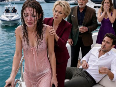 I never told my boyfriend’s snobbish parents that I owned the bank holding their massive debt. To them, I was just a “barista with no future.” At their yacht party, his mother pushed me toward the edge of the boat and sneered, “Service staff should stay below deck,” while his father laughed, “Don’t get the furniture wet, trash.”