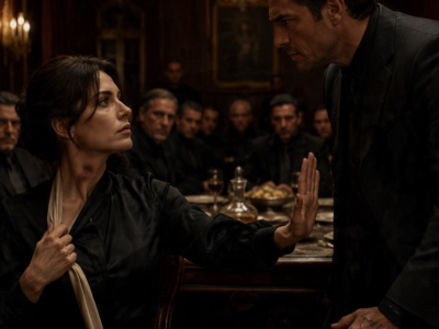 At the Capo Dinner, Damian Russo Saw Fingerprints Bruised Around His Fiancée’s Neck—But When Naomi Refused to Let His Rage Decide Her Future, the Mafia Boss Had to Choose Between Possessing the Woman His Contract Gave Him and Protecting the Woman Who Had Never Belonged to Him