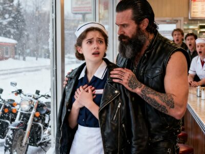 A WAITRESS SPILLED COFFEE ON A HELLS ANGEL’S JACKET – BUT WHAT HE DID NEXT LEFT THE WHOLE DINER SILENT