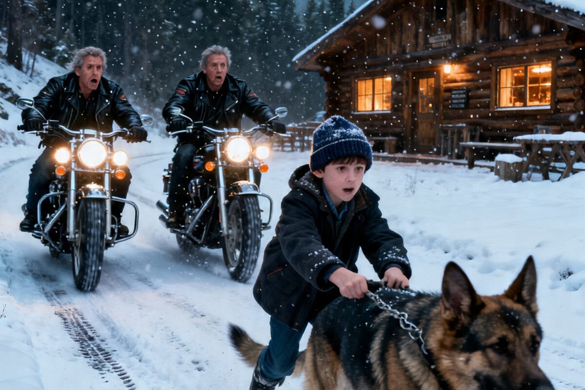 A STRAY DOG DRAGGED ME INTO TRAFFIC – THEN THE BIKERS FOUND THE GIRL EVERYONE HAD FAILED