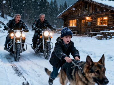 A STRAY DOG DRAGGED ME INTO TRAFFIC – THEN THE BIKERS FOUND THE GIRL EVERYONE HAD FAILED