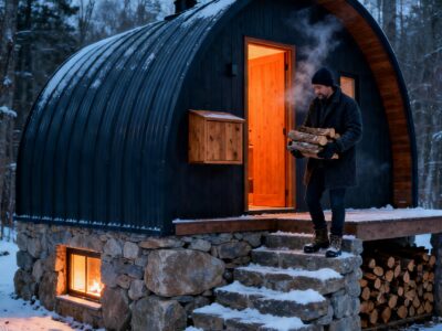 I BUILT A TINY QUONSET HOME OVER A STONE BASEMENT – AND IT STAYED 55° WARMER WHEN THE VALLEY FROZE