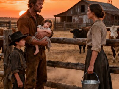 WHEN A SINGLE FATHER BEGGED FOR MILK FOR HIS CHILDREN, I NEVER EXPECTED HIM TO SAVE MY RANCH FROM THE MAN TRYING TO STEAL IT