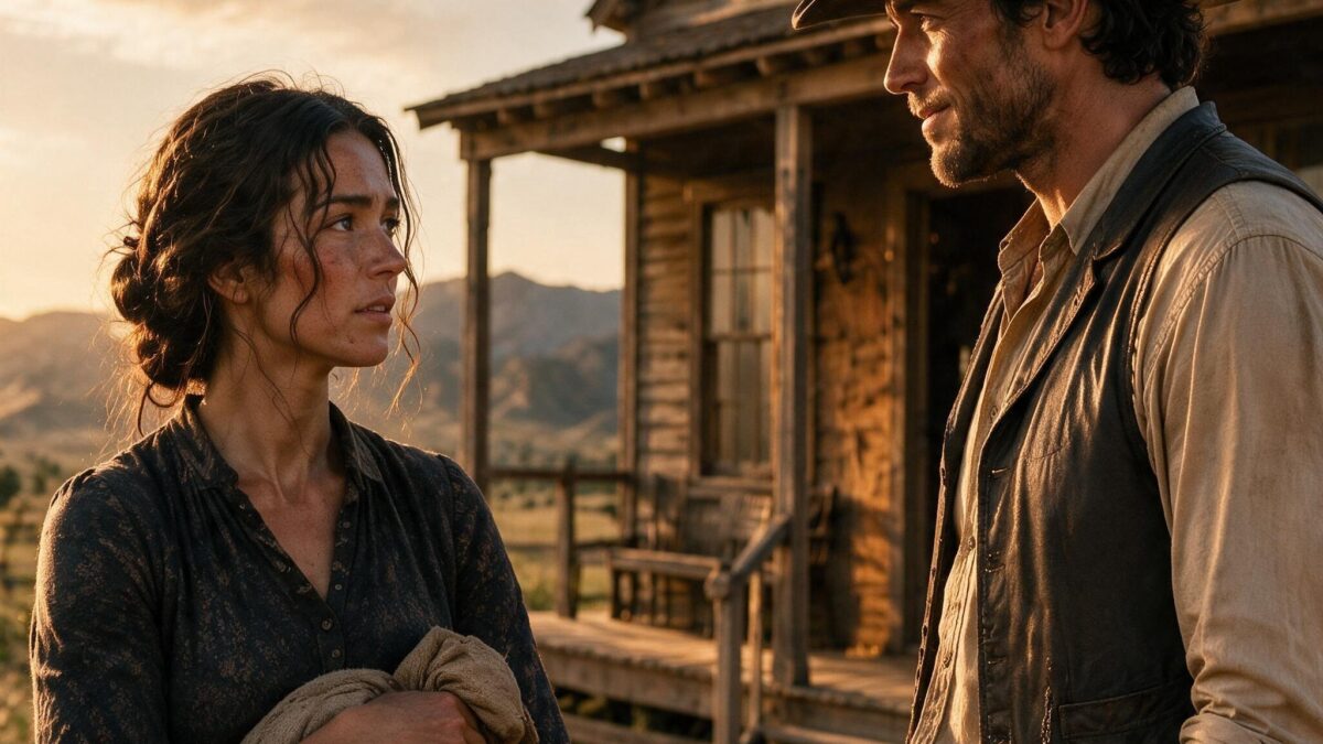“Go Back Where You Came From,” the Town Sneered—But the Lonely Cowboy Heard Her Whisper, “I Have Nowhere Left to Go,” and Opened His Empty House.