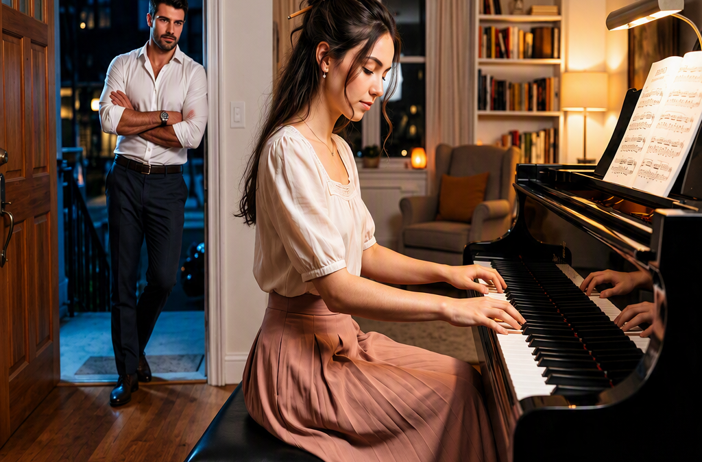 The CEO Couldn’t Sleep Because His Neighbor Played the Same Piano Passage at 1:17 Every Morning—But When He Finally Knocked on Her Door, the Woman He Wanted Silenced Became the One Person Who Taught Him How to Stop Sleeping Through His Own Life