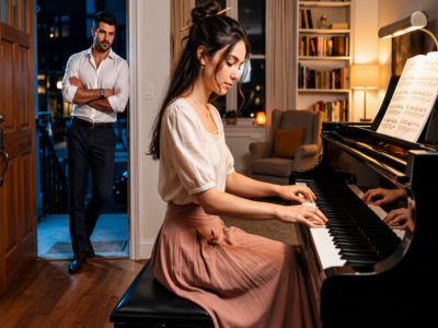 The CEO Couldn’t Sleep Because His Neighbor Played the Same Piano Passage at 1:17 Every Morning—But When He Finally Knocked on Her Door, the Woman He Wanted Silenced Became the One Person Who Taught Him How to Stop Sleeping Through His Own Life