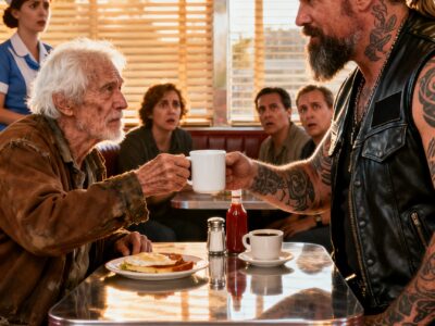 EVICTED GRANDPA SPENT HIS LAST $4.50 ON A HELLS ANGEL – BY NIGHTFALL, THE MAN WHO STOLE HIS HOME WAS BEGGING TO SIGN IT BACK