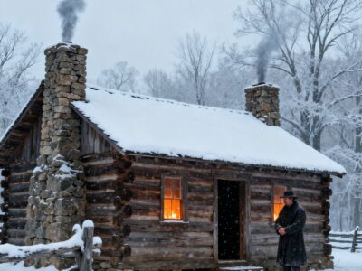 HE BUILT A CABIN WITH A GAP THROUGH THE MIDDLE – THEN THE WORST BLIZZARD IN 52 YEARS TESTED EVERY INCH OF IT