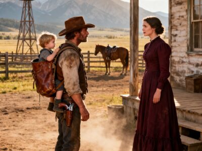 A BROKEN SINGLE DAD COWBOY CAME BACK WITH HIS LITTLE BOY – THEN HIS FIRST LOVE FOUND THE LETTERS HER FATHER BURNED