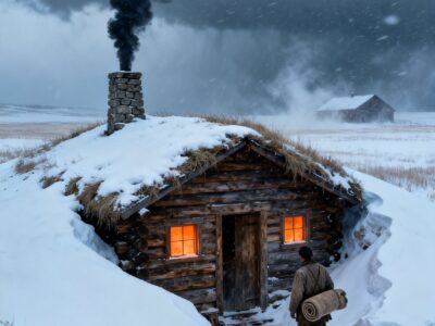 HE BURIED HIS FAMILY’S CABIN BENEATH THE PRAIRIE – THEN THE WORST BLIZZARD IN 25 YEARS CAME FOR THEM