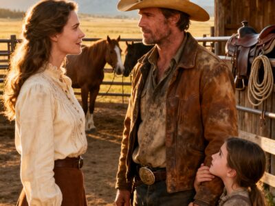 A RANCH WIDOW TRUSTED A COWBOY TO FIND HER STOLEN HORSES – THEN FOUND THE LITTLE GIRL HE WAS HIDING