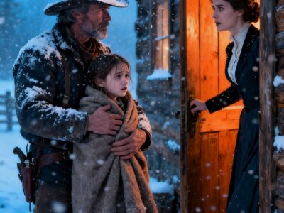 A COWBOY CARRIED HIS HALF-FROZEN DAUGHTER TO A RICH HEIRESS’S DOOR – WHAT SHE FOUND IN HIS SADDLEBAG CHANGED EVERYTHING