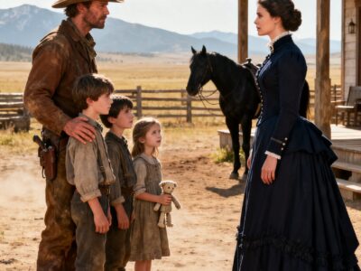 I MARRIED A BROKE SINGLE DAD COWBOY TO SAVE MY RANCH – THEN HIS CHILDREN TURNED MY FAKE MARRIAGE INTO FOREVER