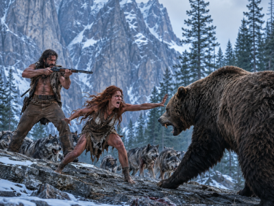 Mountain Man Hid From the World… Until He Found a GIRL Raised by WOLVES in the High Mountains