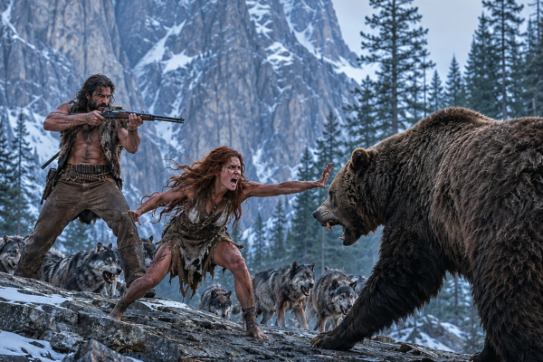 Mountain Man Hid From the World… Until He Found a GIRL Raised by WOLVES in the High Mountains