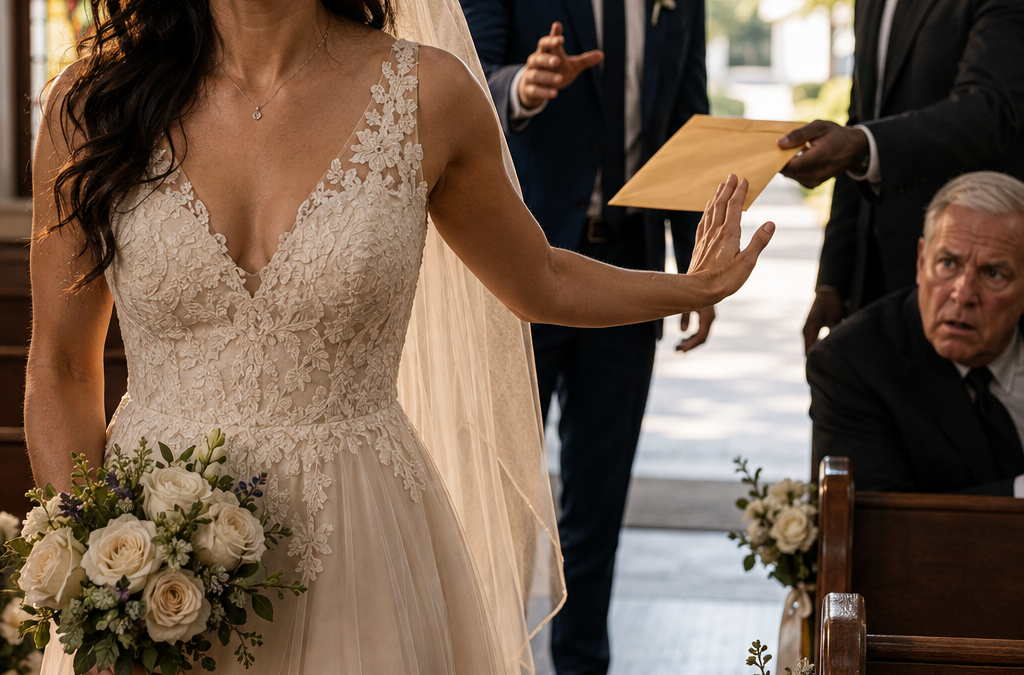 My Father Refused to Walk Me Down the Aisle Because I Was Marrying “a Nobody,” but Halfway to the Altar, Thirty Strangers Rose for the Man He Mocked—and One Sealed Warrant Revealed Whose Reputation Was About to Collapse